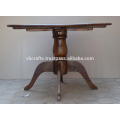 Solid Mango Wood Round Dining Table Colonial Indian Design